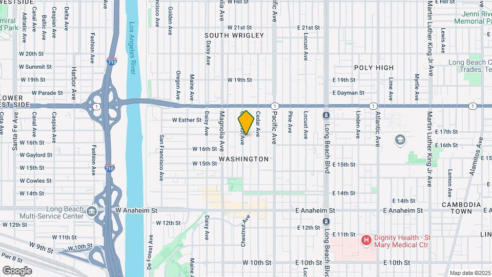 1620 Chestnut Ave Map and Location Details