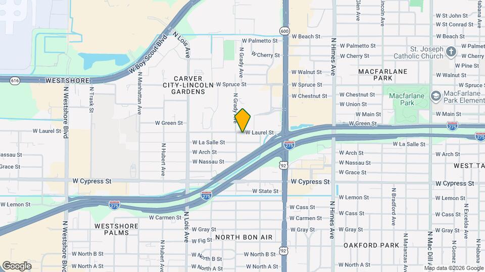3920 W Laurel St Mapa y Detalles de la Ubicación