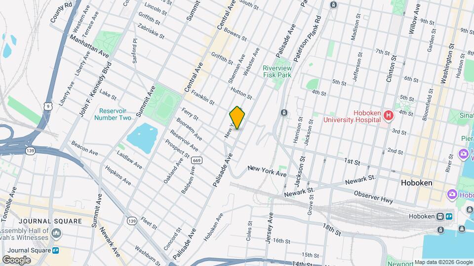 339 Palisade Ave Mapa y Detalles de la Ubicación