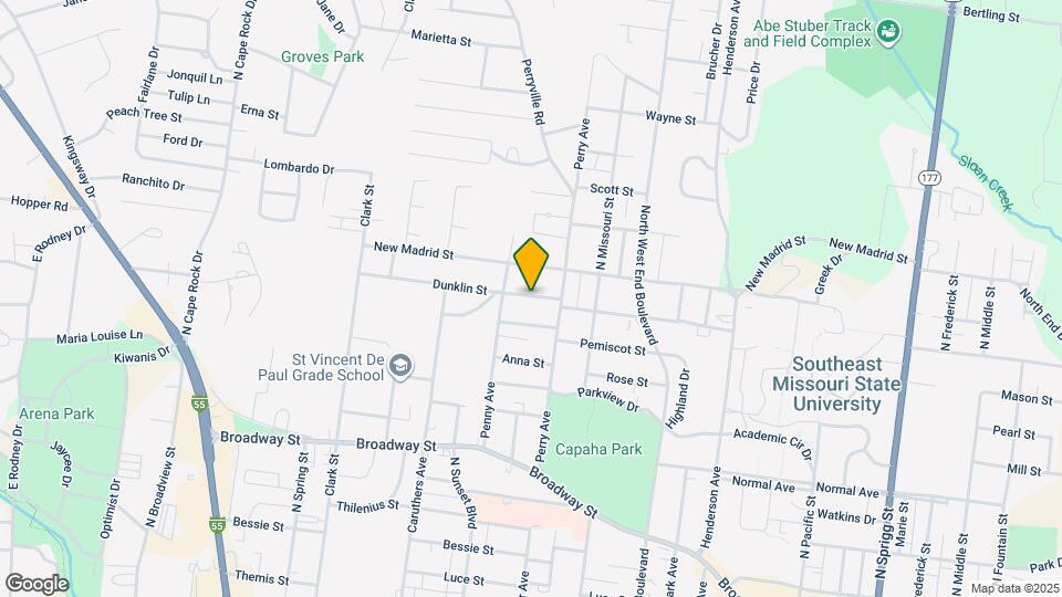 1735 Dunklin St Map and Location Details