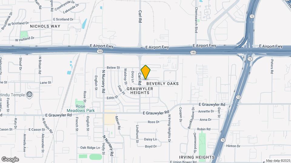 1908 N Irving Heights Dr Map and Location Details