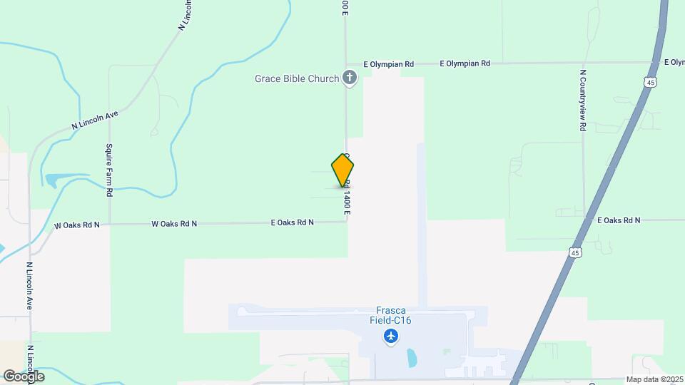 3419 County Rd 1400 E Map and Location Details