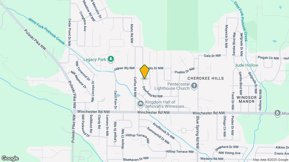 3208 Deerfield Rd NW Map and Location Details