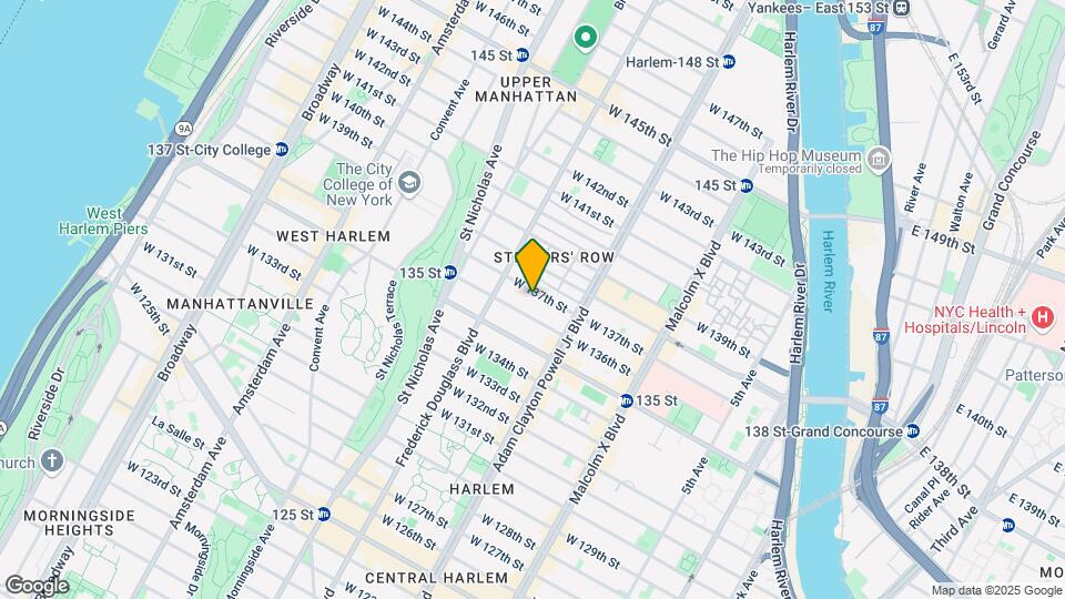 240 W 137th St Map and Location Details