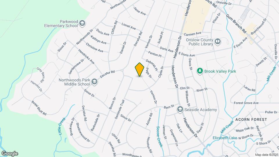 713 Vernon Dr Map and Location Details