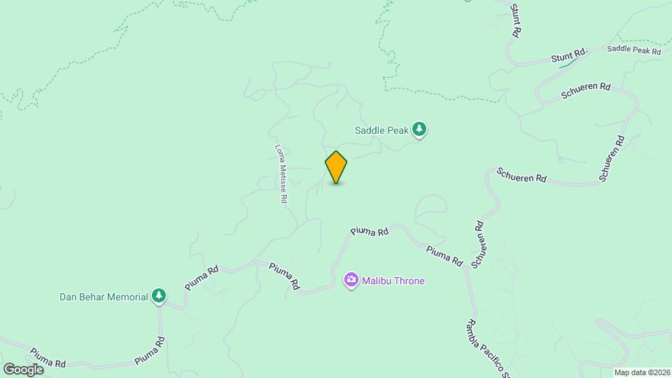24690 W Saddle Peak Rd Mapa y Detalles de la Ubicación