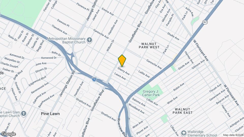 6155 Sherry Ave Map and Location Details