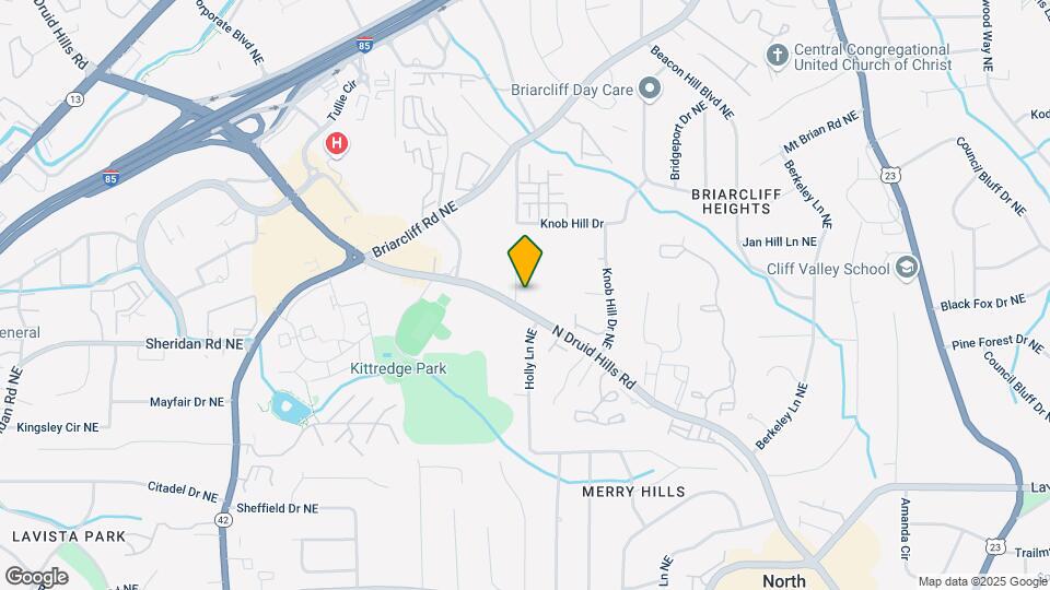 2490 N Druid Hills Rd Map and Location Details