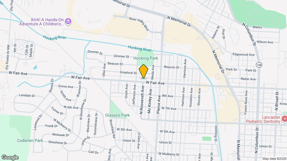 1233 W Fair Ave Map and Location Details