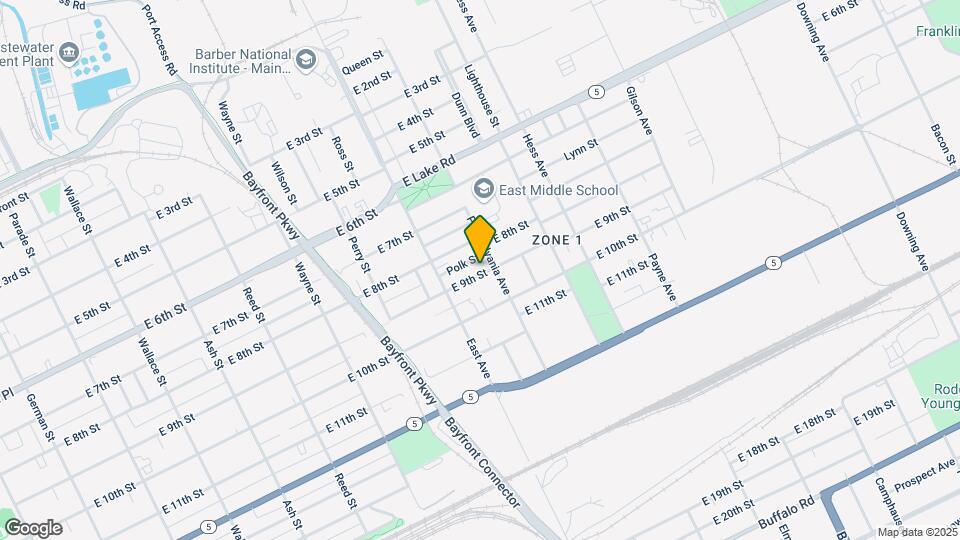 1042 E 9th St Map and Location Details