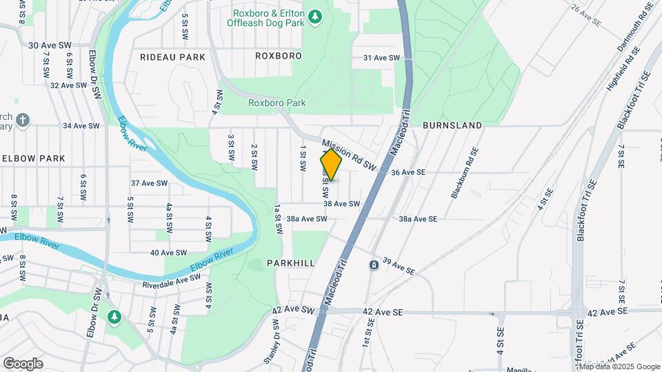 3822 Parkhill St SW Map and Location Details