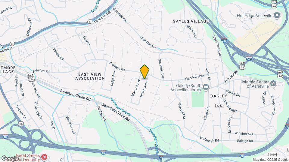 9 Unaka Ave, Unit Upstairs Mapa y Detalles de la Ubicación