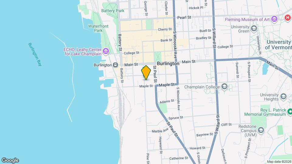 192 Pine St, Unit 192-2 Map and Location Details