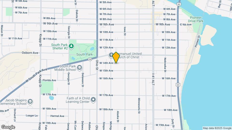 439 W 14th Ave, Unit A Map and Location Details