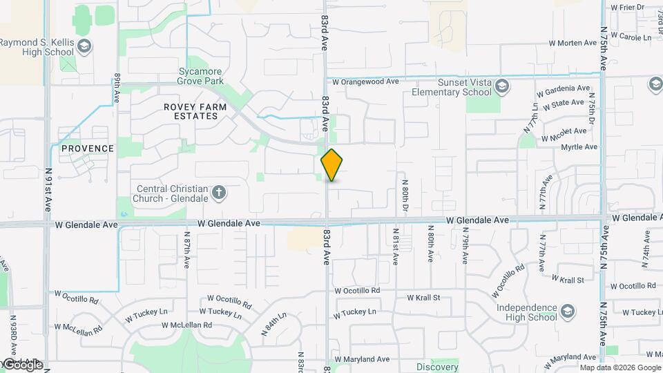 8228 W Palmaire Ave Mapa y Detalles de la Ubicación