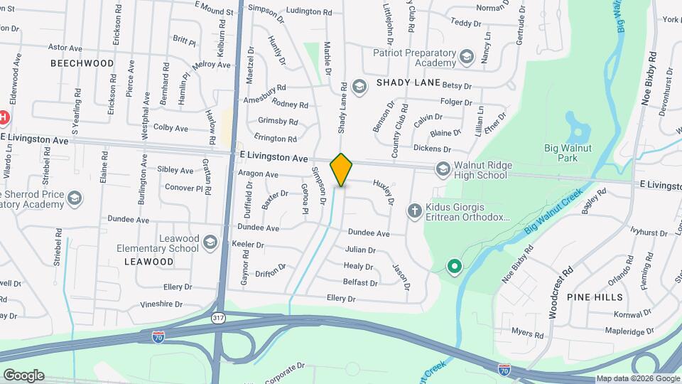 1593 Shady Lane Rd Map and Location Details