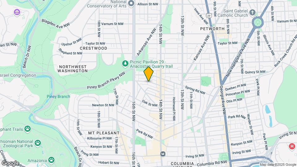 1498 Spring Pl NW Map and Location Details