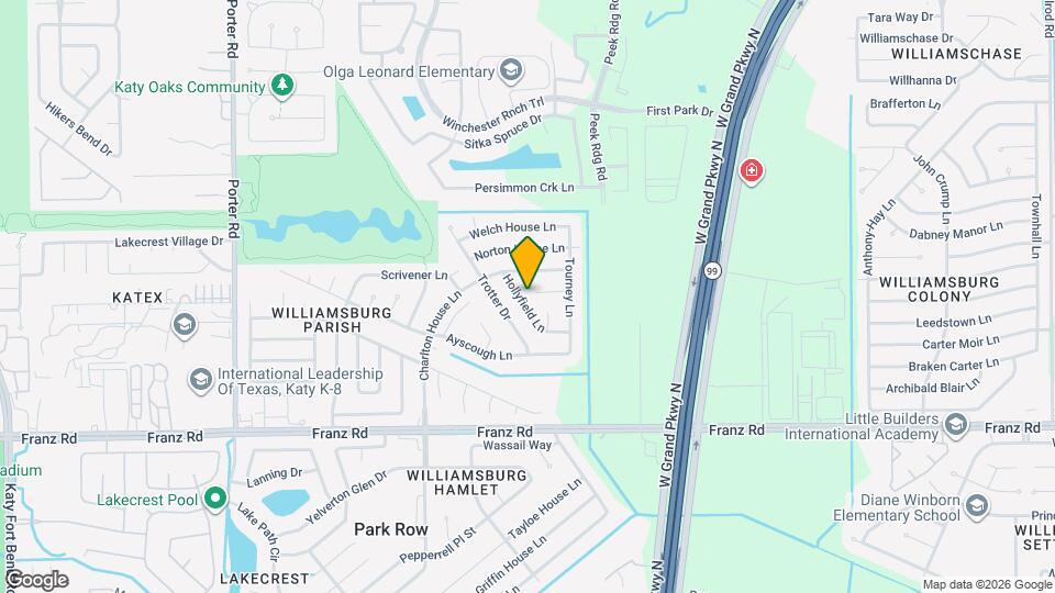 2306 Hollyfield Ln Map and Location Details