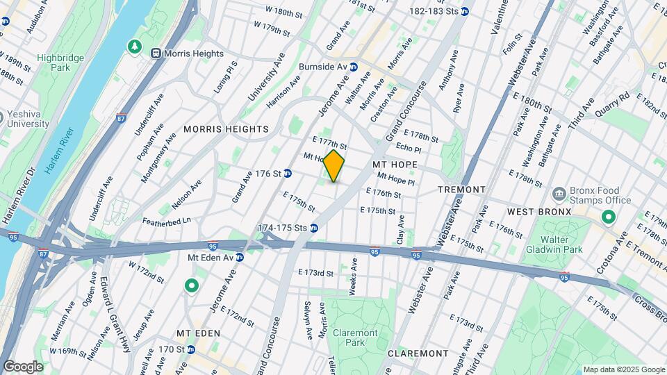 124 E 176th St Map and Location Details
