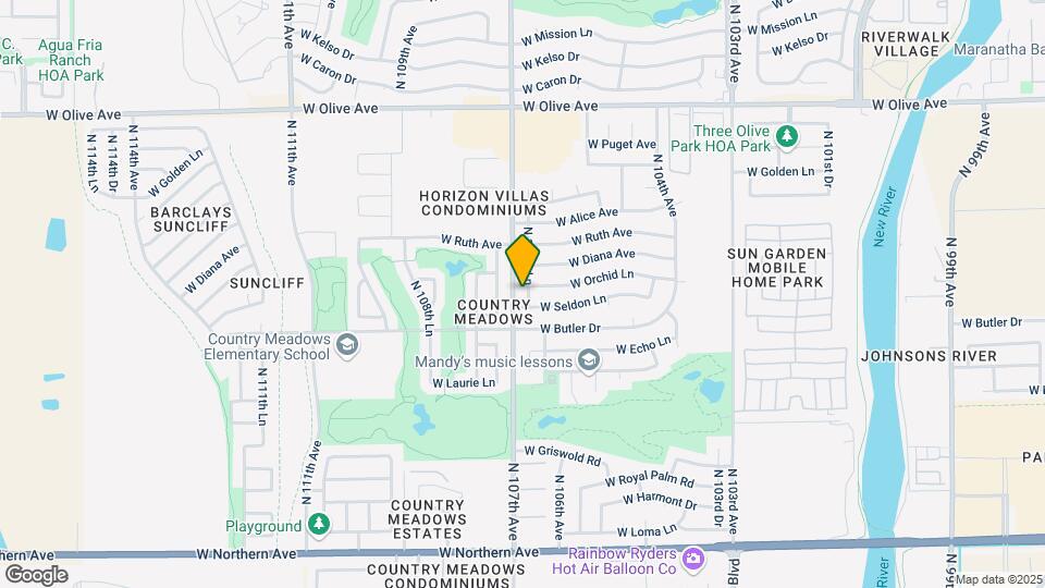 8534 N 106th Ln Map and Location Details
