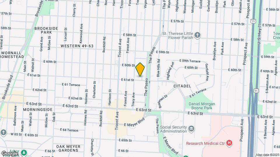 1316 E 61st St Map and Location Details