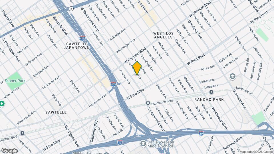 2311 S Bentley Ave, Unit 18 Map and Location Details