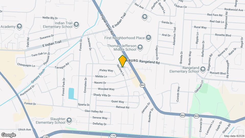 4213 Norene Ln, Unit 3 Map and Location Details