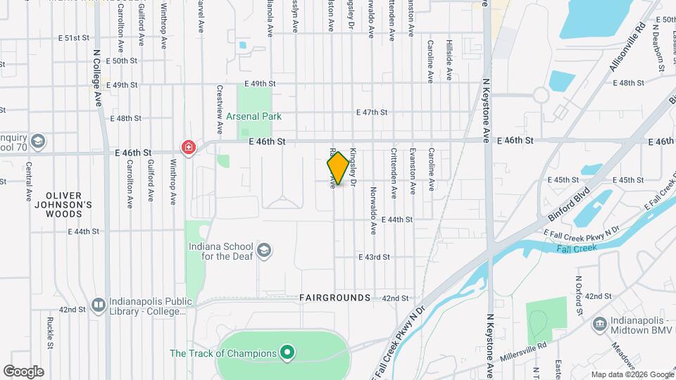 2821 N New Jersey St Map and Location Details