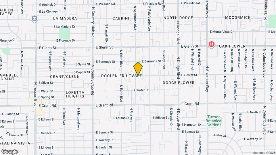 3408 E Flower St Map and Location Details