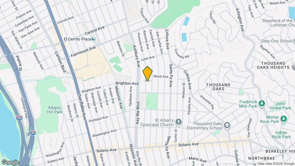 511 Pomona Avenue Map and Location Details