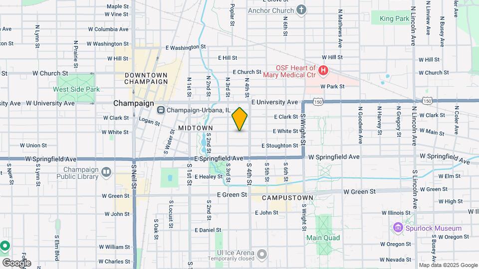 307 E. White Mapa y Detalles de la Ubicación