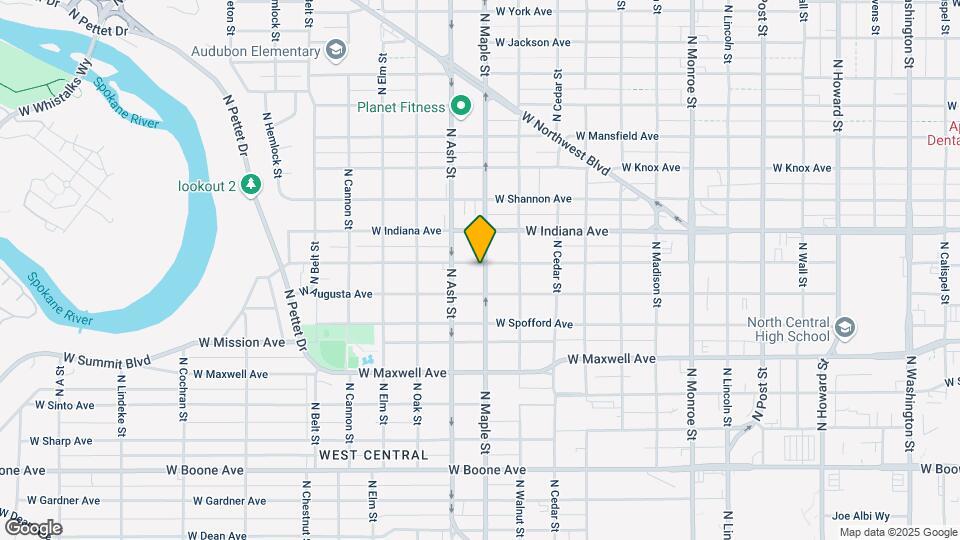 1719 N Maple St Mapa y Detalles de la Ubicación