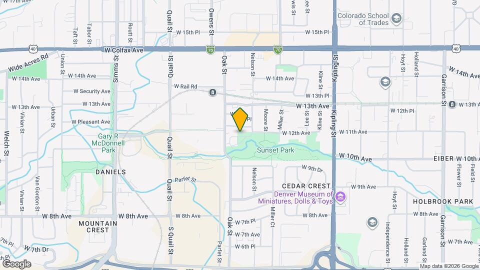 1070 Oak Cir Map and Location Details