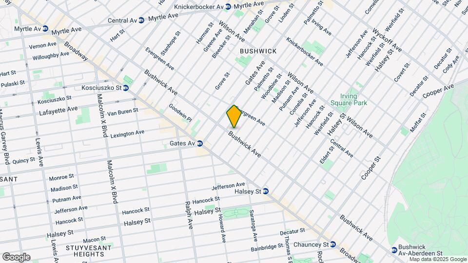 1091 Bushwick Ave Mapa y Detalles de la Ubicación