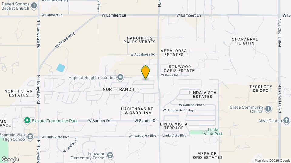 2999 W Sky Ranch Trail Map and Location Details