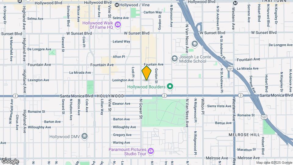 1153 N Beachwood Dr Map and Location Details