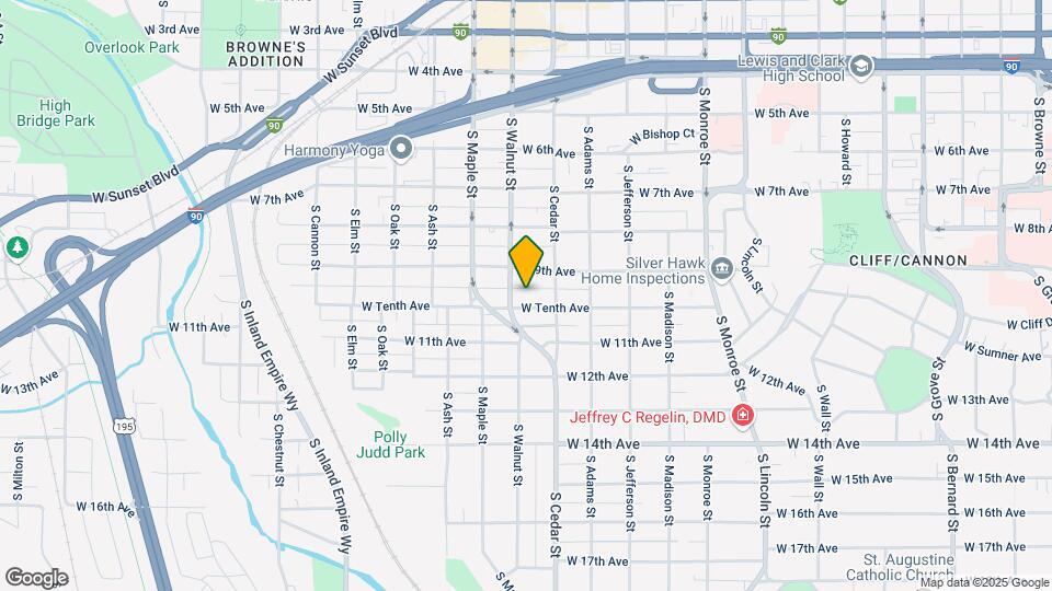 1424 W Tenth Ave Map and Location Details