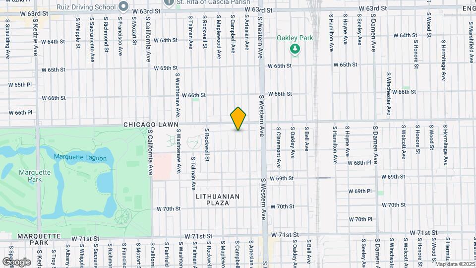 6725 S Campbell Ave Map and Location Details