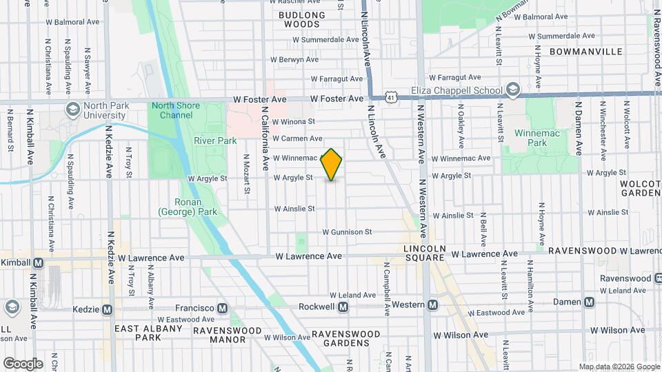 4937 N Talman Ave Map and Location Details