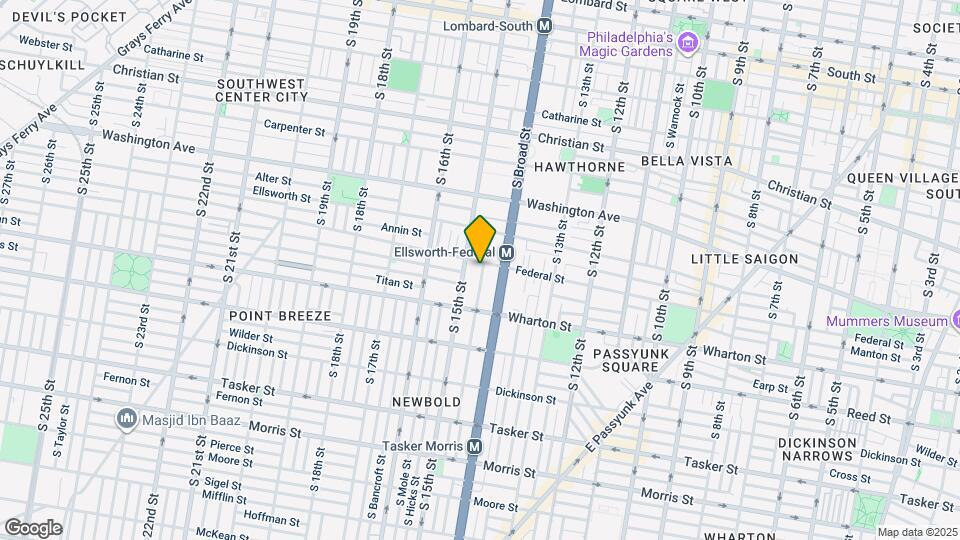 1208 S Carlisle St Map and Location Details