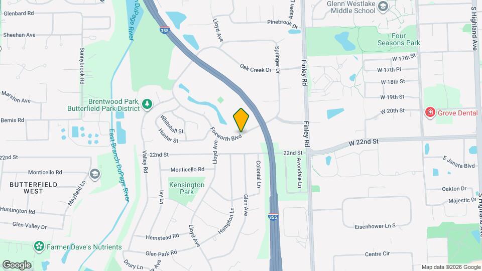 806 Foxworth Blvd Map and Location Details