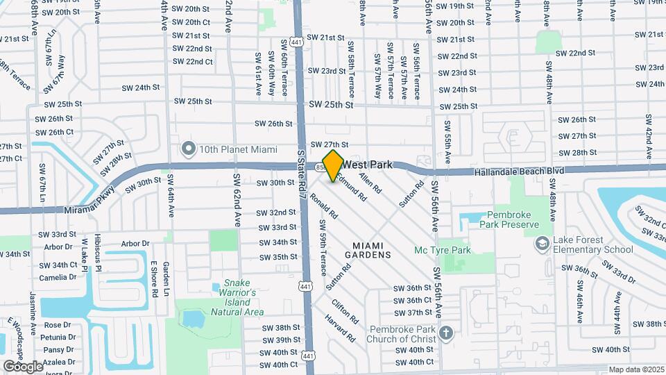 9 Miami Gardens Rd Map and Location Details