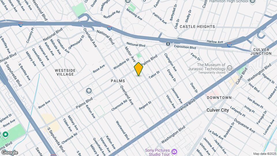 3544 Mentone Ave Mapa y Detalles de la Ubicación