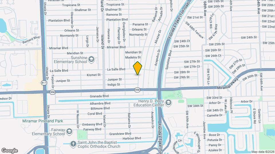 7411 Juniper St Map and Location Details