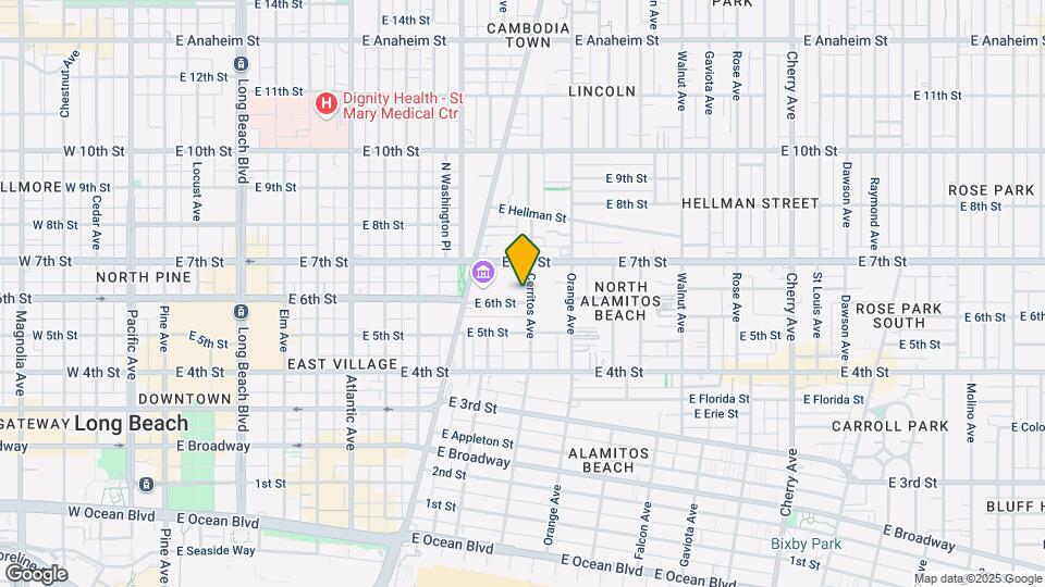 615 Cerritos Ave Map and Location Details