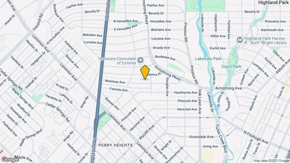 4414 Westway Ave Map and Location Details