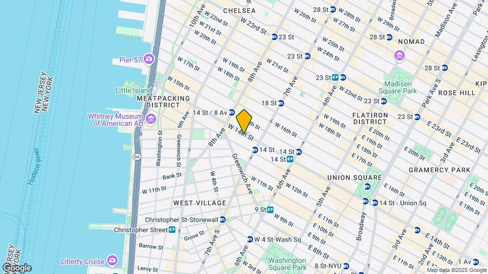 218 W 14th St Map and Location Details