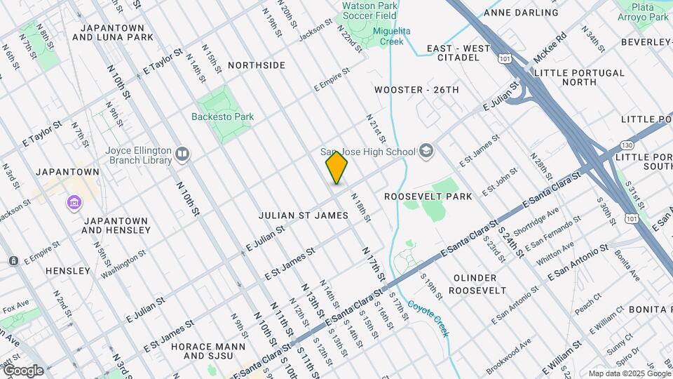 819 E Julian St Map and Location Details