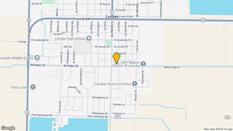 120 E Palm St Map and Location Details