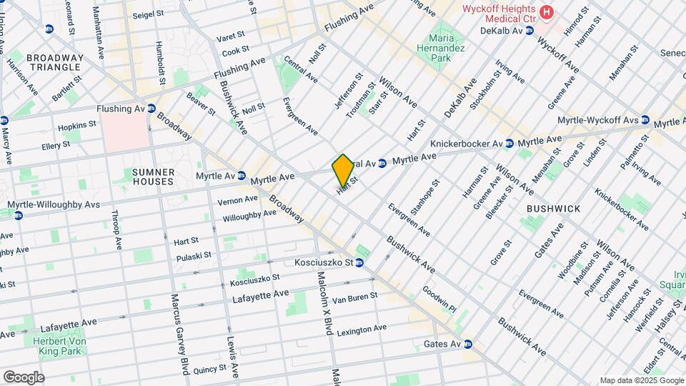 544 Hart St Mapa y Detalles de la Ubicación